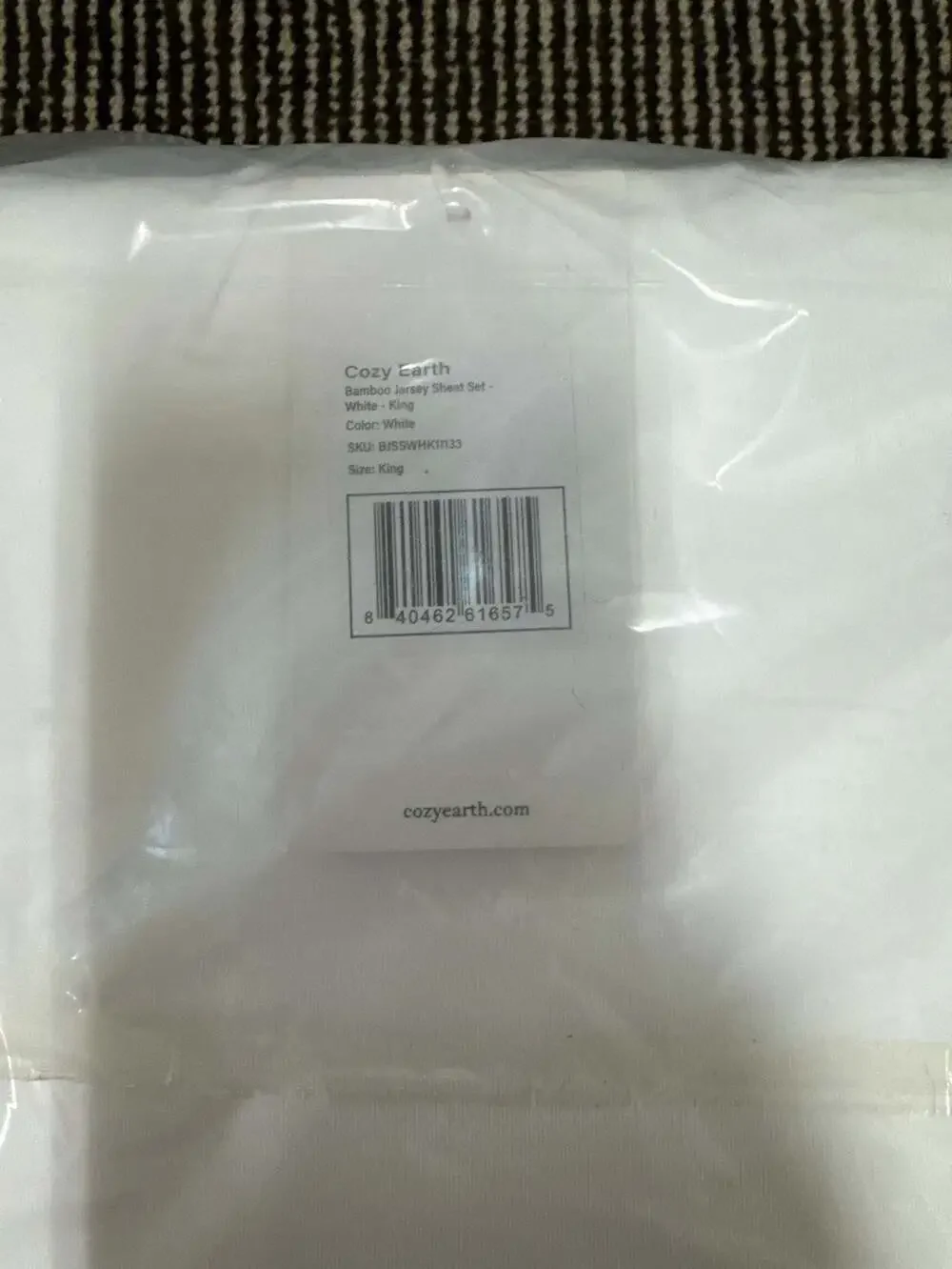 Cozy Earth Bamboo Jersey King Size Sheet Set - White